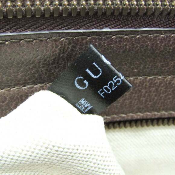 GUCCI Authentic Brown Leather Shoulder Bag - Picture 15 of 15